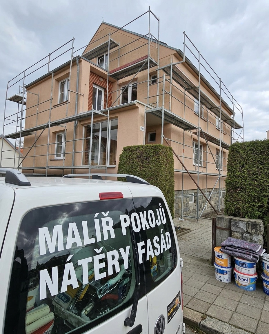 Realizace fasády — Malíř pokojů a nátěry fasád